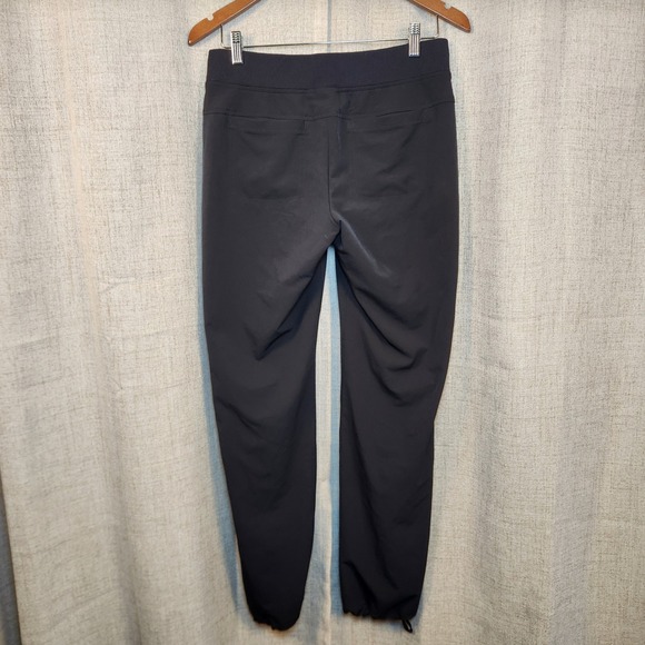 Athleta Black Cinch Cuff Jogger Pants Women's 6 Lightweight Performance Pockets - Picture 4 of 7